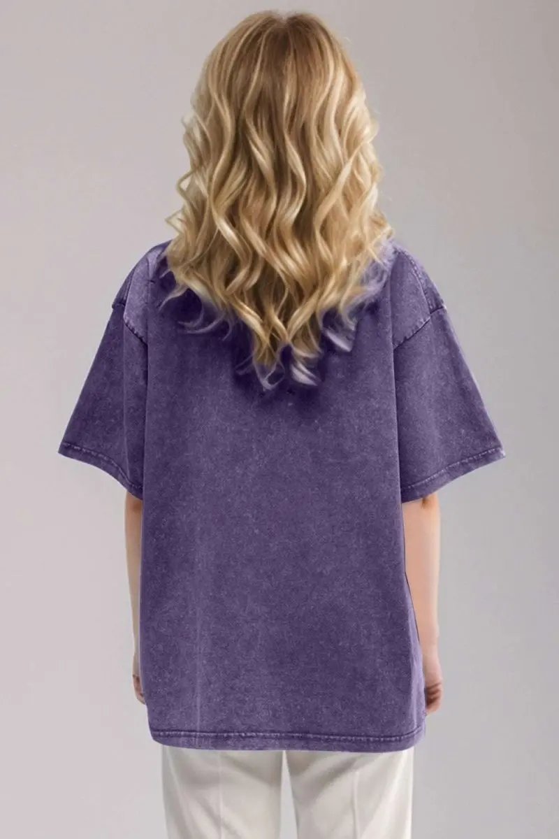 Basic Bae Round Neck Half Sleeve T-Shirt for Women - Love Salve